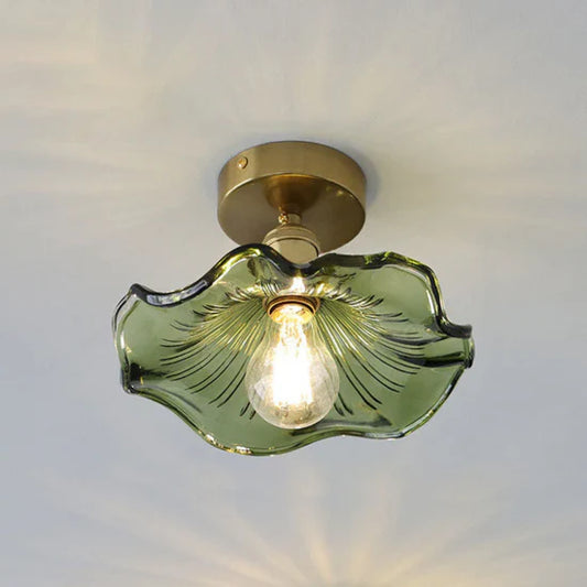 Fyrix Glass Hibiscus Ceiling Lamp