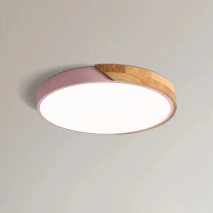 Delos Scandinavian Wooden LED Ceiling Lamp