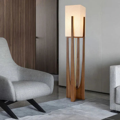 Luxora Japanese Style Floor Lamp | Wooden Table Lamp