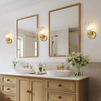 Novaen Glass Shell Wall Lamp