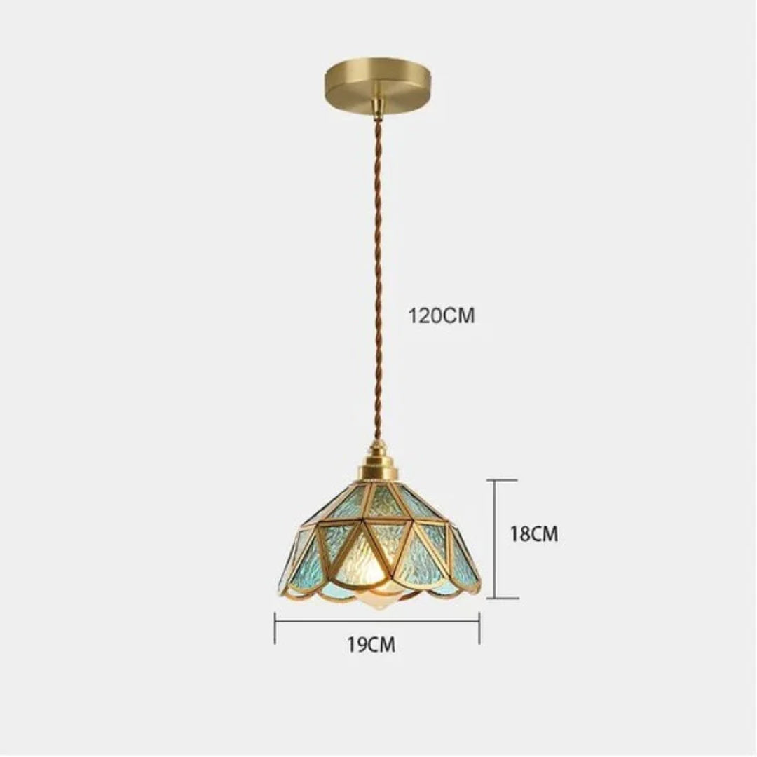 Brivon Design Hanging Lamp Stained Glass