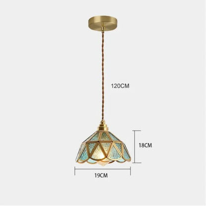 Brivon Design Hanging Lamp Stained Glass