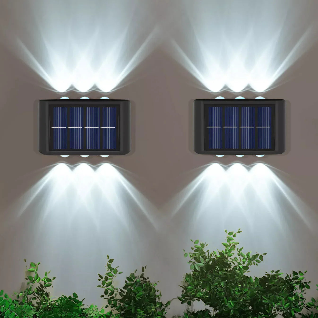 Solar LED Wall Lights (Pack of 2)