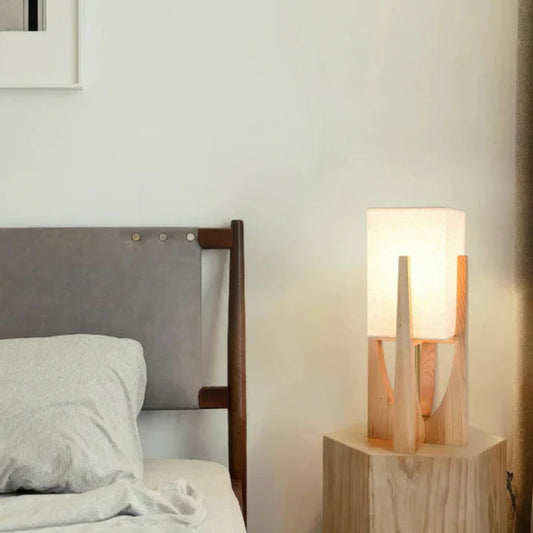 Luxora Japanese Style Floor Lamp | Wooden Table Lamp