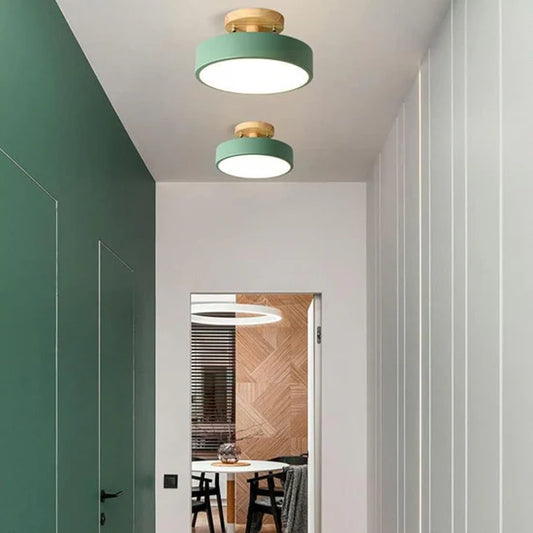 Illumine Wooden LED Ceiling Lamp