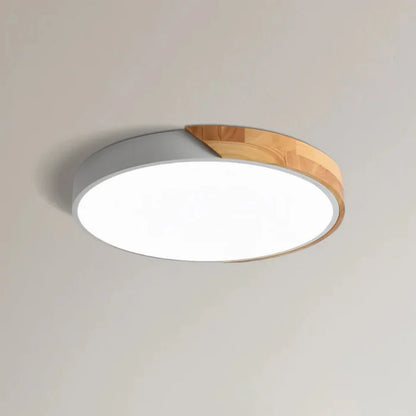 Delos Scandinavian Wooden LED Ceiling Lamp