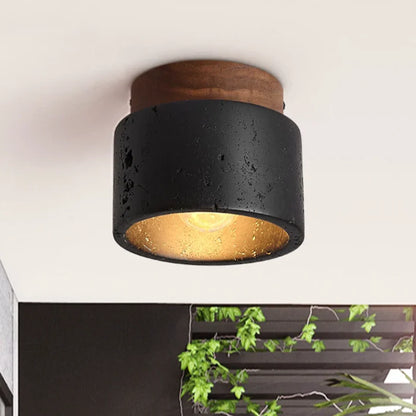 Proteus Ceiling lamp with stone look