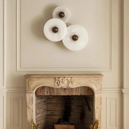 Vivia Round LED Wall Lamp from Albast in Scandinavian Style