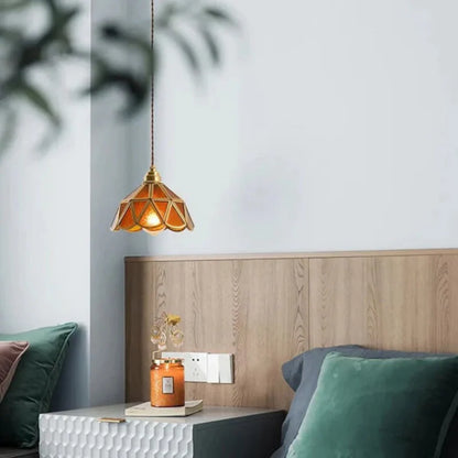 Brivon Design Hanging Lamp Stained Glass