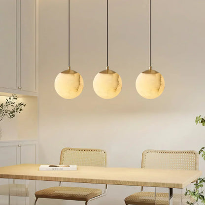 Fortuna Alabaster Ball Pendant Lamp