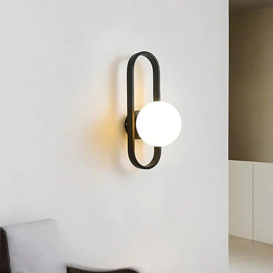 Ajax Luxury Glass Wall Lamp Indoor