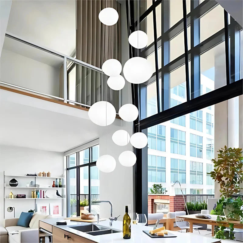 Auralyne Glass Pebble Pendant Lamp