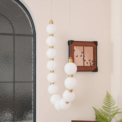 Tessara Brass Acrylic Chandelier