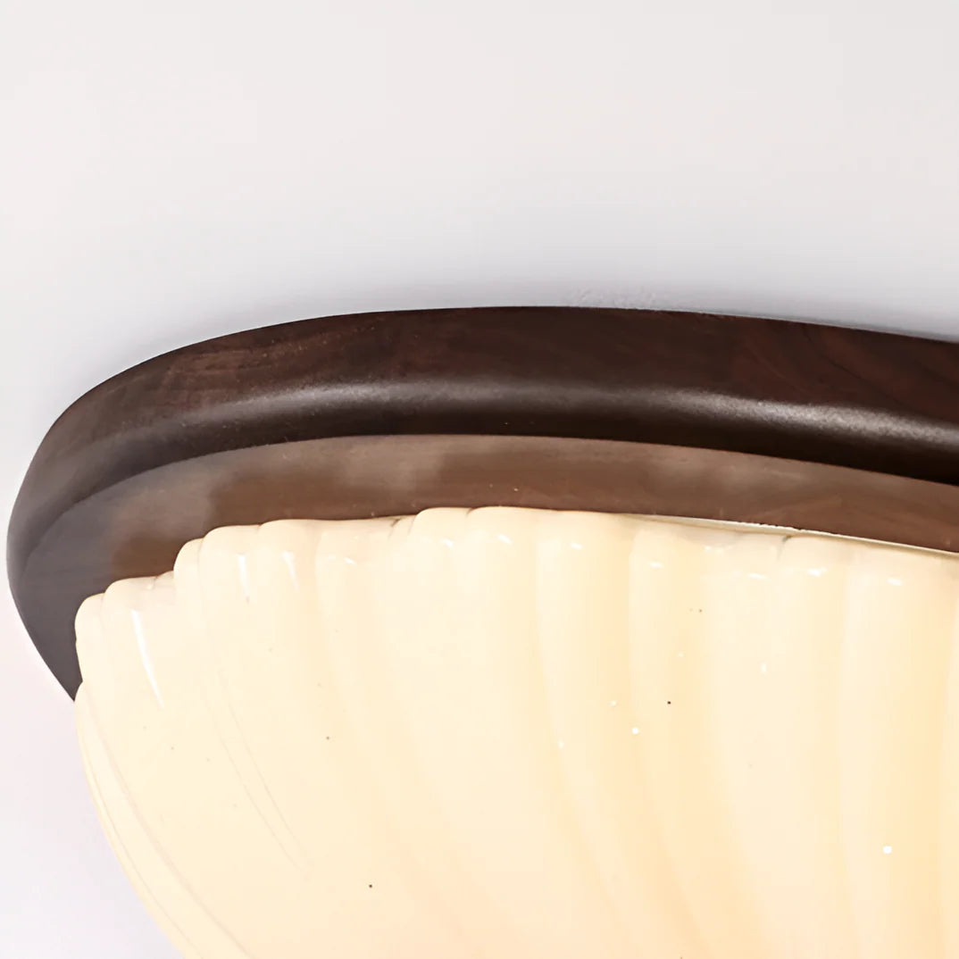 Talena American Vintage Wooden Retro LED Ceiling Lamp