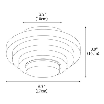 Solara Natural Stone LED Ceiling Lamp