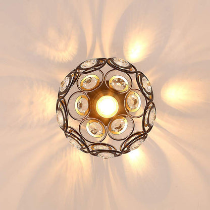 Velara Modern Luxury Round LED Ceiling Lamp Made of Crystal Glass