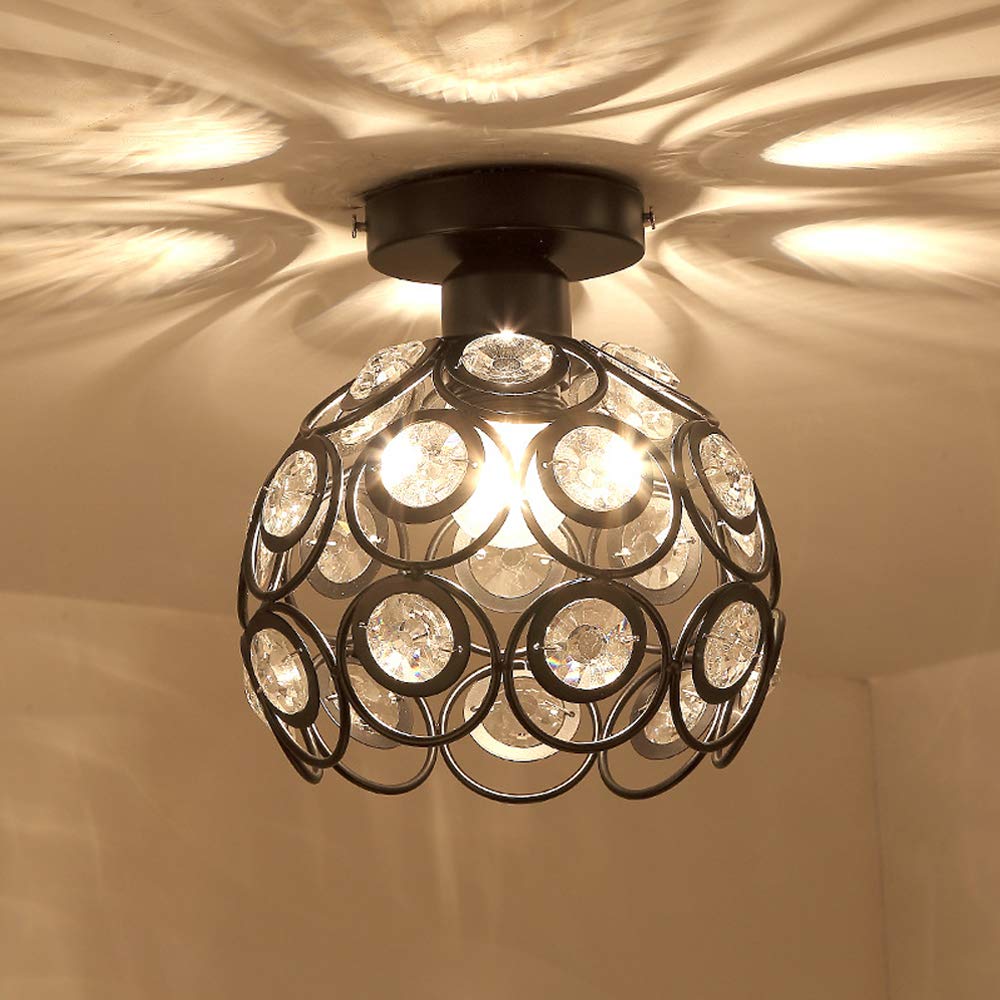 Velara Modern Luxury Round LED Ceiling Lamp Made of Crystal Glass
