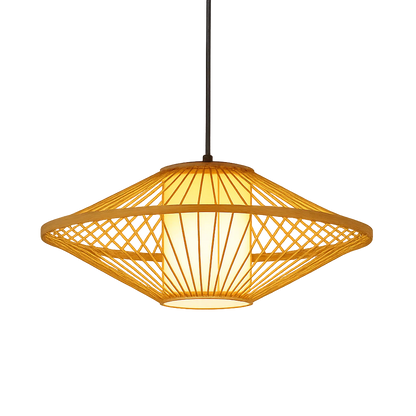 Amethyst Japanese Bamboo Pendant Lamp