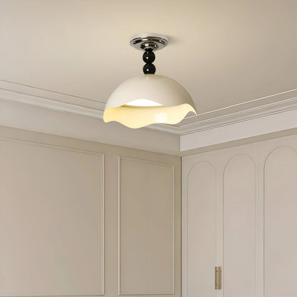 Rheana Modern Eggshell Cream Ceiling Lamp