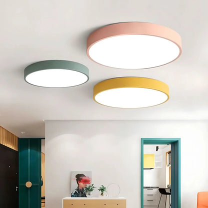 Delos Scandinavian Wooden LED Ceiling Lamp
