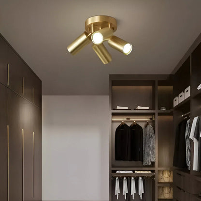 Tessera Brass LED Ceiling Lamp Modern Design
