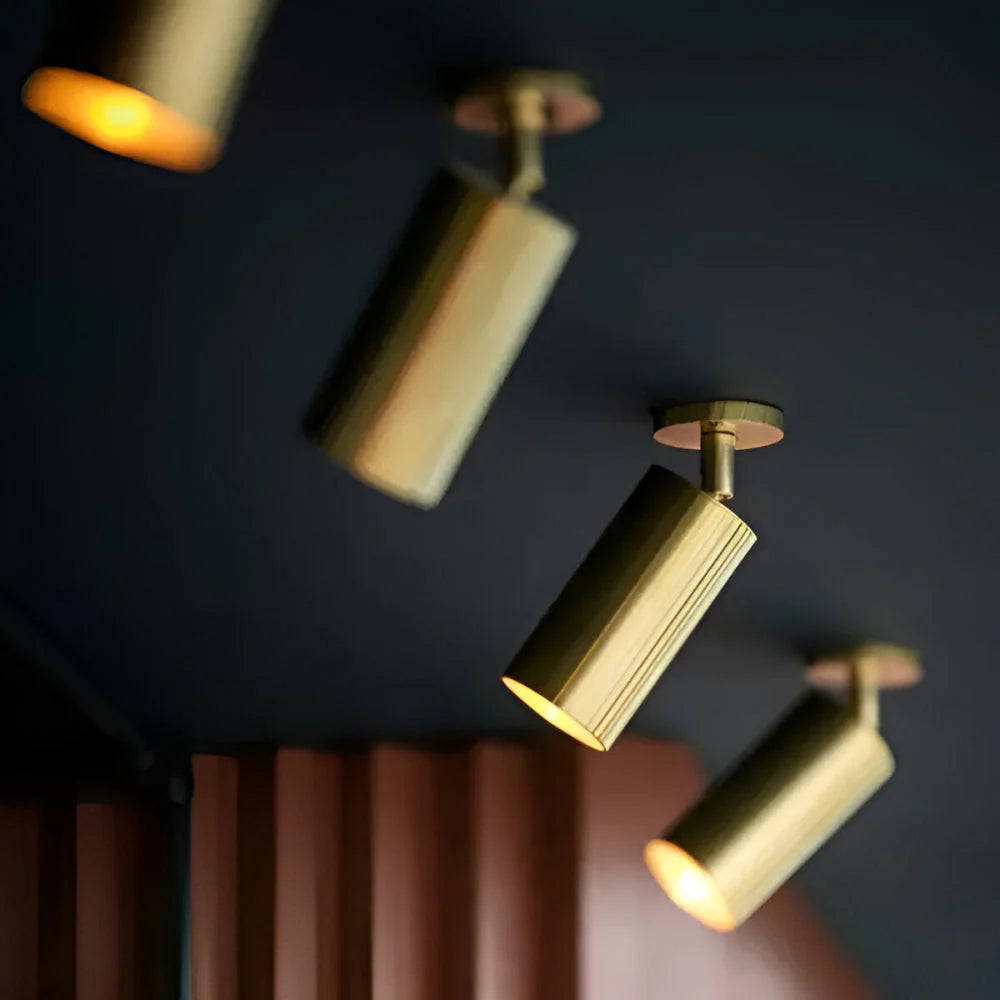 Tessera Brass LED Ceiling Lamp Modern Design