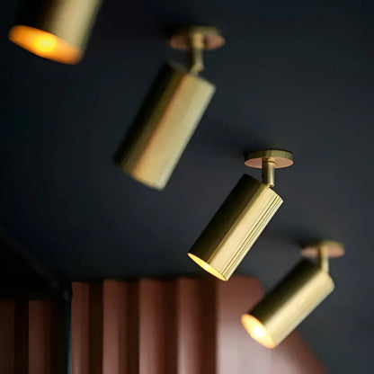 Tessera Brass LED Ceiling Lamp Modern Design