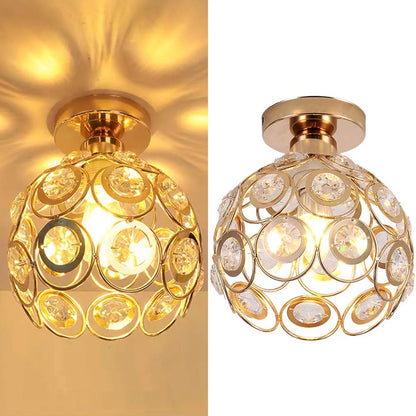 Velara Modern Luxury Round LED Ceiling Lamp Made of Crystal Glass