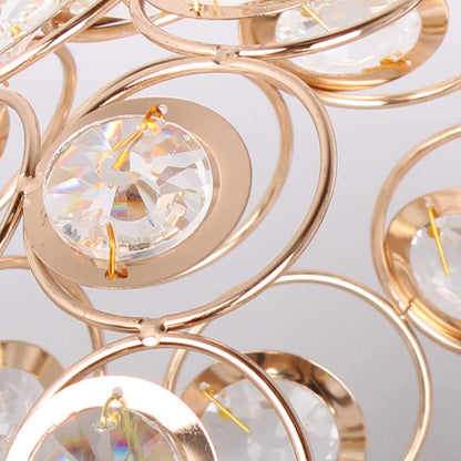 Velara Modern Luxury Round LED Ceiling Lamp Made of Crystal Glass