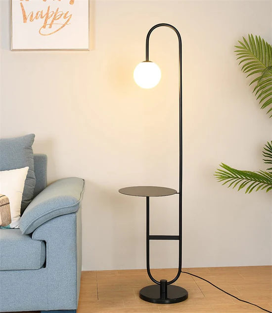 Oranthe Nordic LED Floor Lamp with Round Table