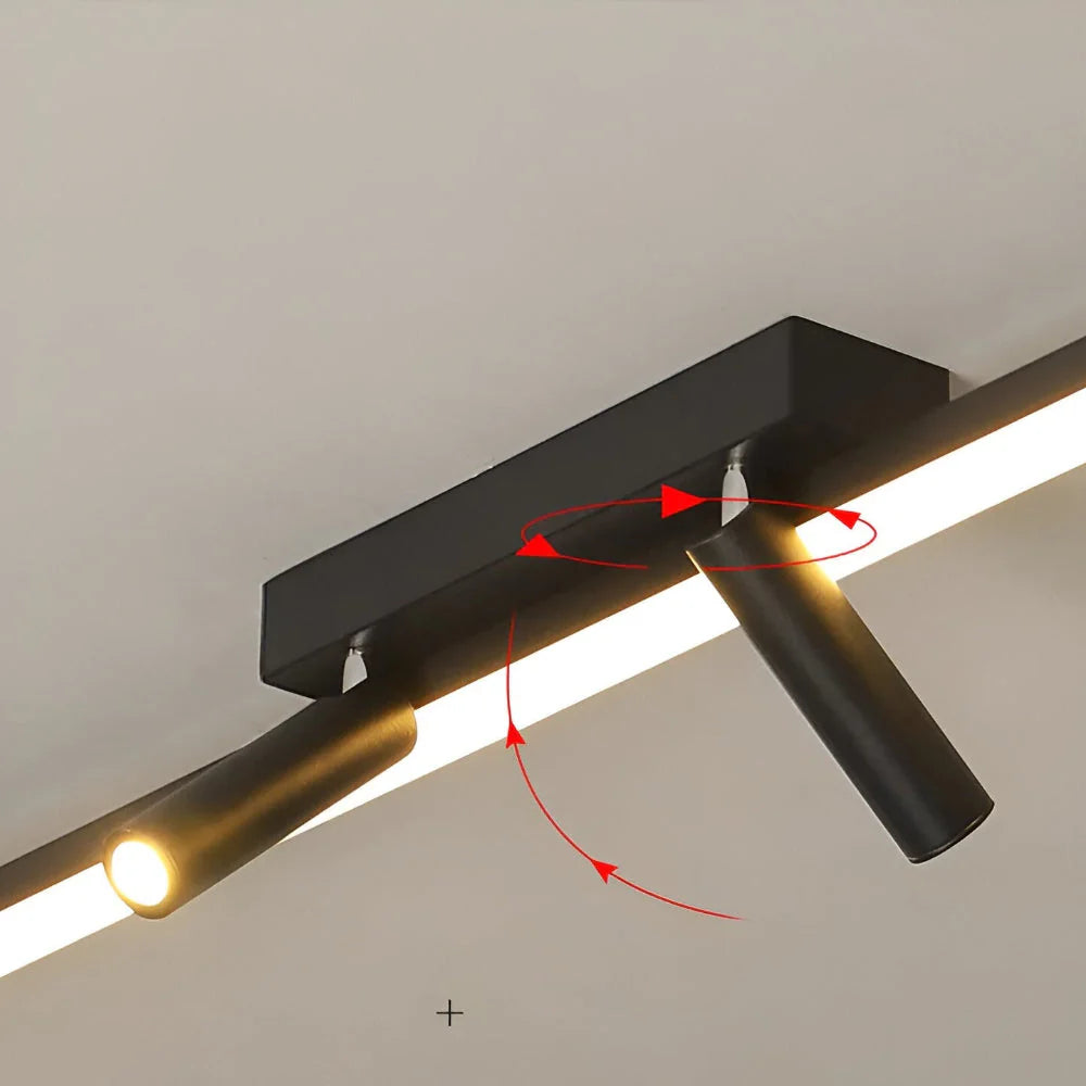 Acanthus Adjustable LED Rail Spot Ceiling Lamp