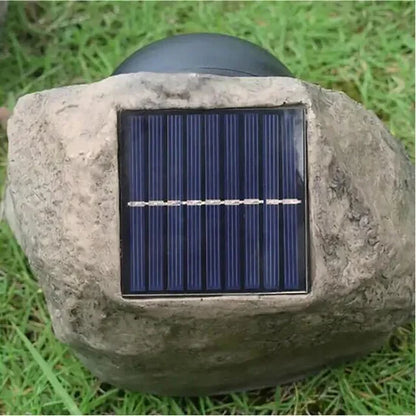 Aureline Solar Outdoor Stone Look Lamp