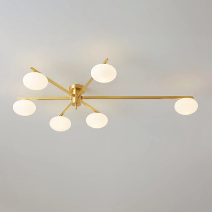 Drusilla Minimalist Scandinavian Glass Ceiling Lamp