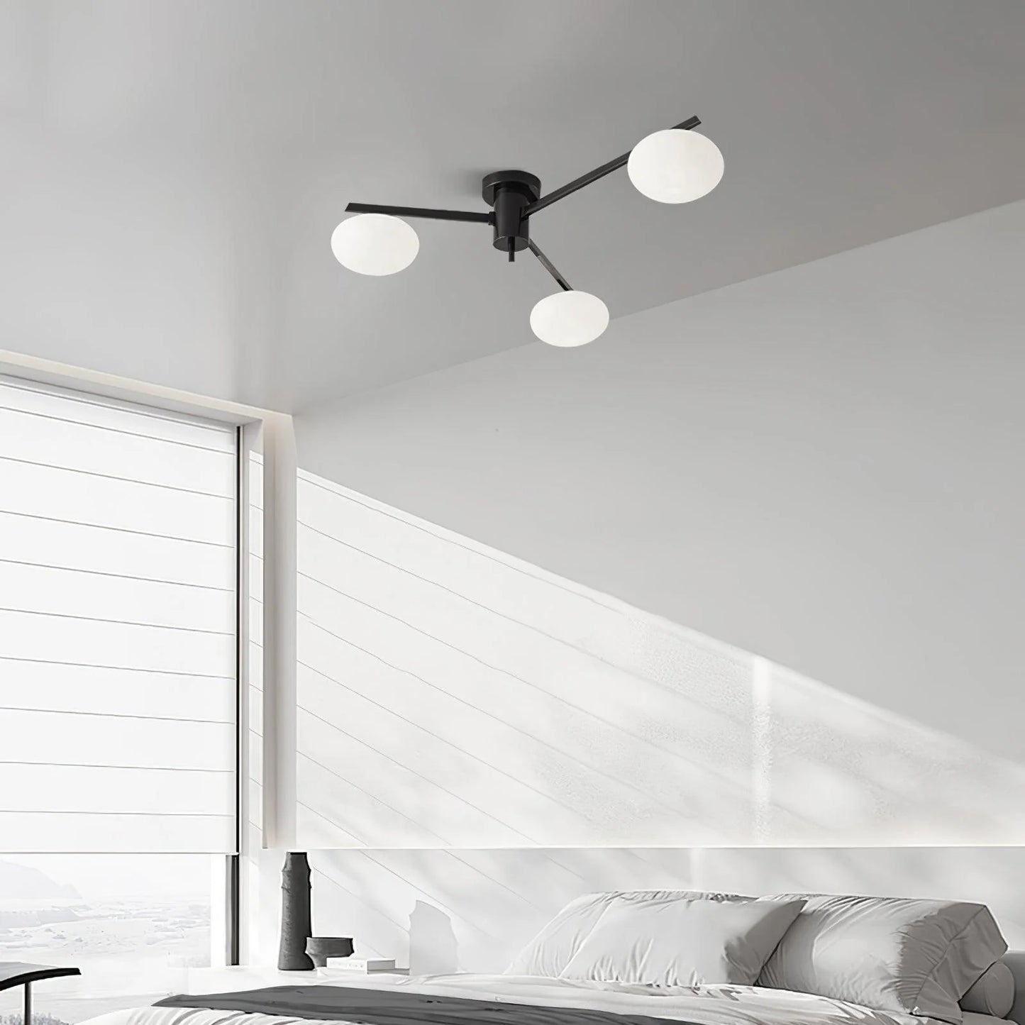 Drusilla Minimalist Scandinavian Glass Ceiling Lamp