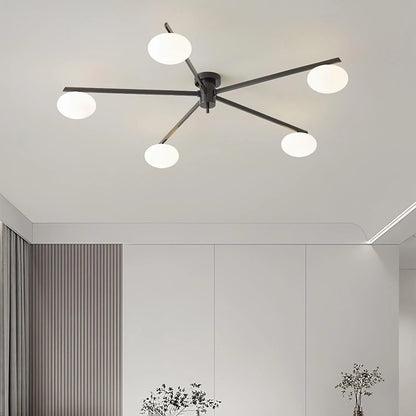 Drusilla Minimalist Scandinavian Glass Ceiling Lamp