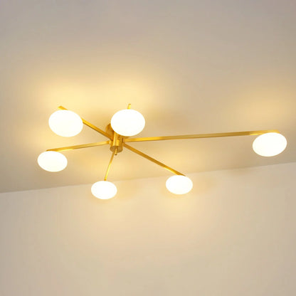 Drusilla Minimalist Scandinavian Glass Ceiling Lamp
