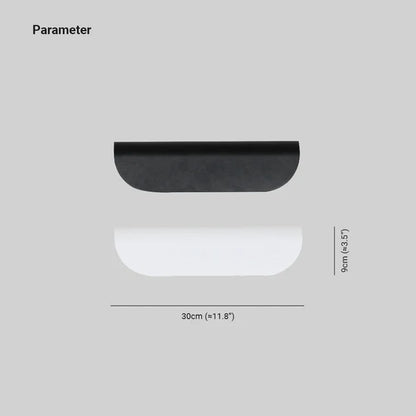 Astoria Modern Curved Outdoor Wall Lamp