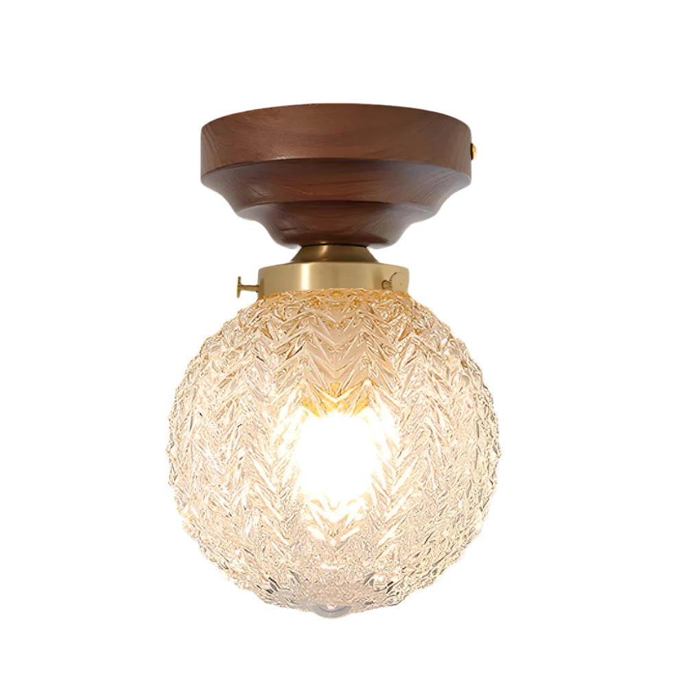 Evona Retro Crystal Glass Ceiling Lamp