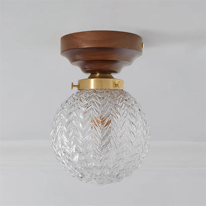 Evona Retro Crystal Glass Ceiling Lamp