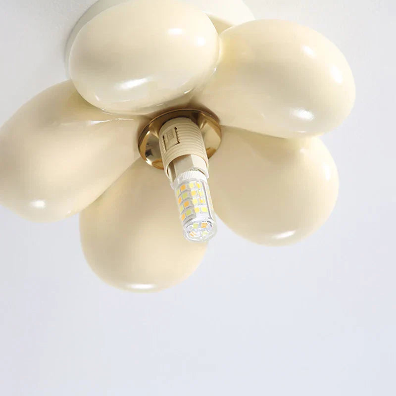 Thalora Scandinavian Flower Glass Ceiling Lamp
