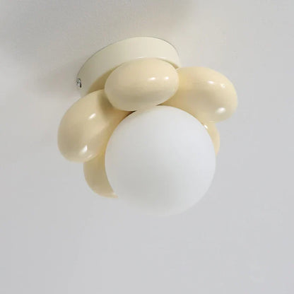 Thalora Scandinavian Flower Glass Ceiling Lamp