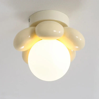 Thalora Scandinavian Flower Glass Ceiling Lamp