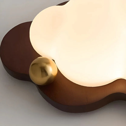 Celestra Retro Wooden LED Ceiling Lamp