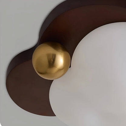Celestra Retro Wooden LED Ceiling Lamp