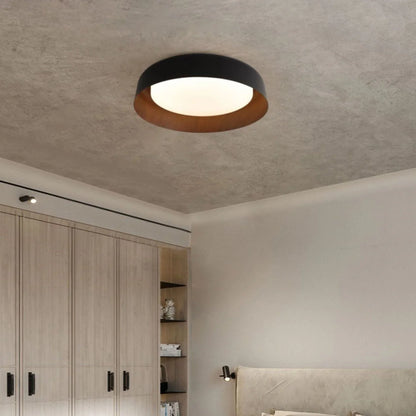 Virelia Wood Look Wabi Sabi LED Ceiling Lamp