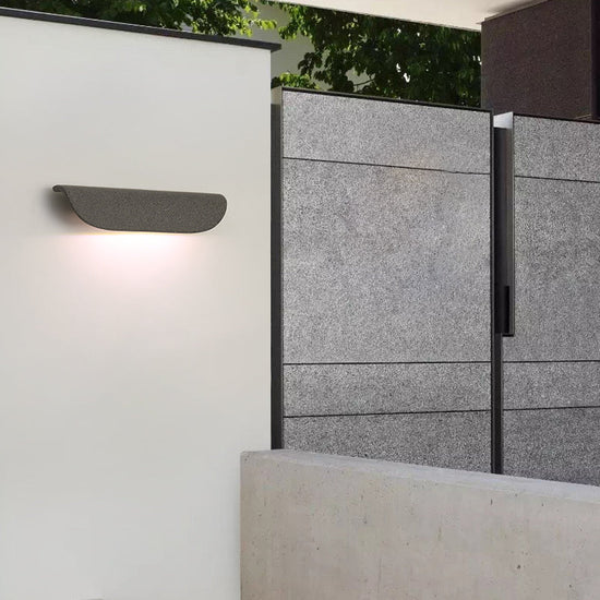 Astoria Modern Curved Outdoor Wall Lamp