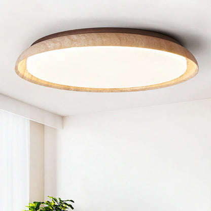Palora Wabi Sabi Travertine LED Ceiling Lamp