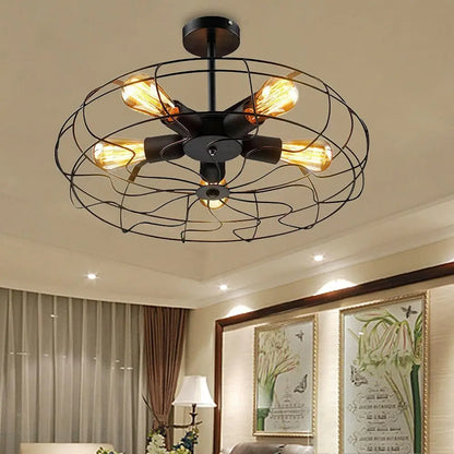Helia Retro Cage Ceiling Lamp