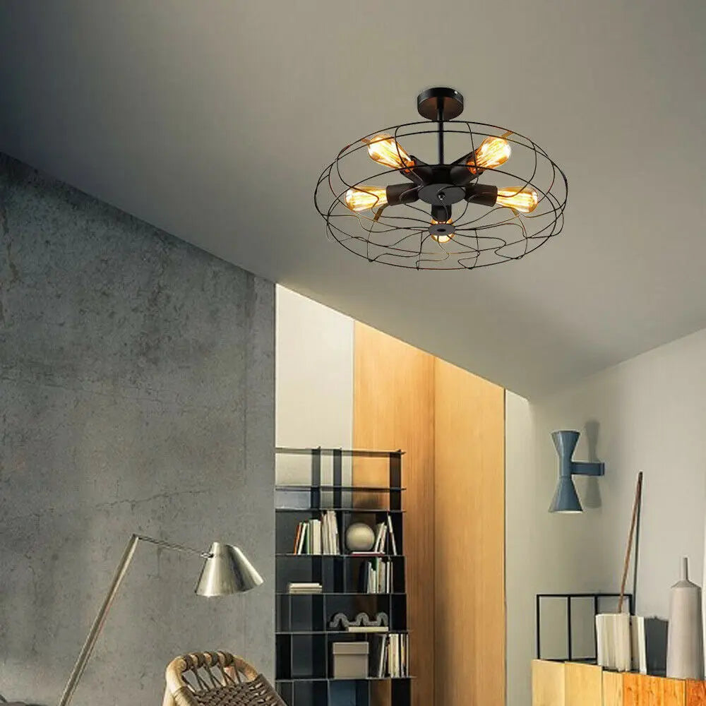 Helia Retro Cage Ceiling Lamp