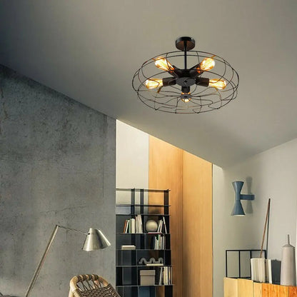 Helia Retro Cage Ceiling Lamp